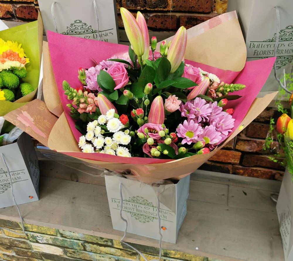 Pink Hand-Tied Bouquet Product Image