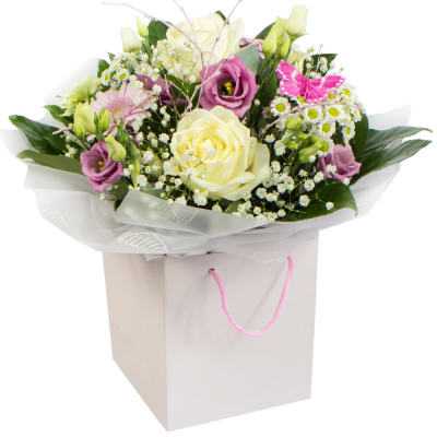 Zoe - Handtied bouquet | Buttercups & Daisies Florist Birmingham - Zoe - Handtied bouquet, handcrafted by our Birmingham florist.