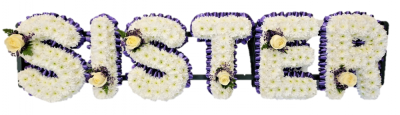 Sister Funeral Tribute (Simple) | Buttercups & Daisies Florist Birmingham - Sister Funeral Tribute, funeral tribute from our Birmingham florist.