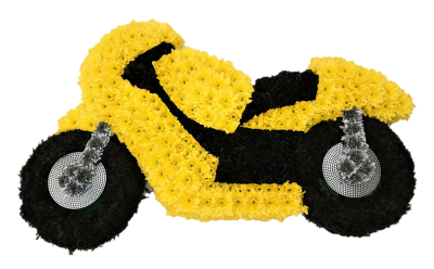 Motorbike Tribute | Buttercups & Daisies Florist Birmingham - Motorbike Tribute, funeral tribute from our Birmingham florist.