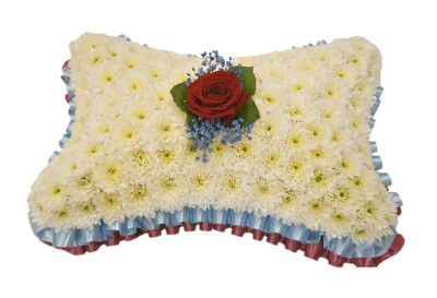 Pillow (Simple) | Buttercups & Daisies Florist Birmingham - Pillow funeral tribute delivered in Birmingham by Buttercups & Daisies