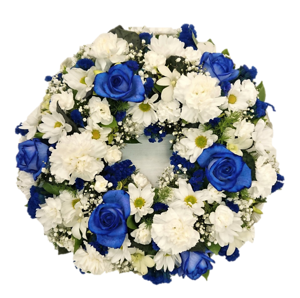 Wreath - Blue and white Product Image