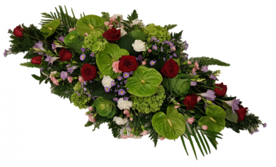 Contemporary Casket spray | Buttercups & Daisies Florist Birmingham - Contemporary Casket spray, handcrafted funeral flowers in Birmingham.