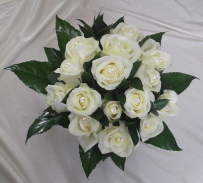 Rose Bride Posy | Buttercups & Daisies Florist Birmingham - Rose Bride Posy, wedding flowers from our Birmingham florist.