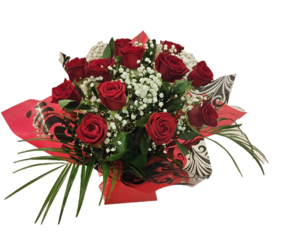 Heavenly Red Rose Gift Box | Buttercups & Daisies Florist Birmingham - twelve red roses delivered in Birmingham by Buttercups and Daisies