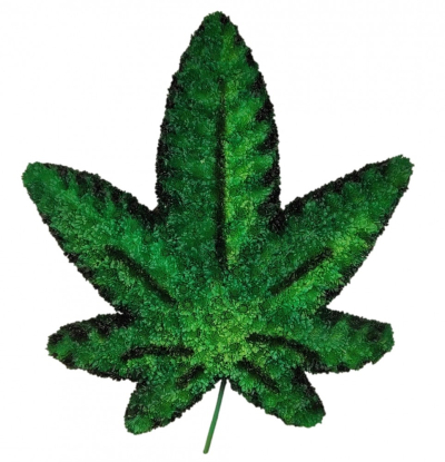 Cannabis Leaf funeral tribute | Buttercups & Daisies Florist Birmingham - Cannabis leaf funeral tribute delivered buttercups and daisies
