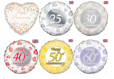 Anniversary Balloons | Buttercups & Daisies Florist Birmingham - Anniversary Balloons, handcrafted by our Birmingham florist.