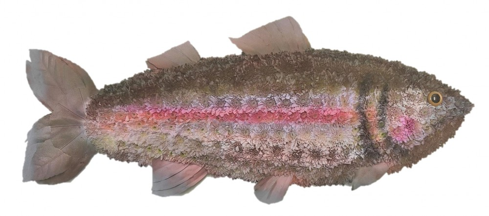 Rainbow Trout Funeral Flower Tribute Product Image