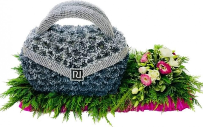 Handbag Floral Tribute | Buttercups & Daisies Florist Birmingham - Handbag floral tribute created by Buttercups and Daisies Birmingham