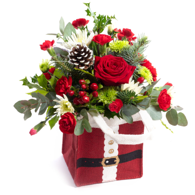 Santa Baby | Buttercups & Daisies Florist Birmingham - Santa Baby flower arrangement, handcrafted by our Birmingham florist.