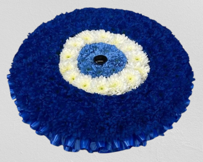 Turkish Magic Eye | Buttercups & Daisies Florist Birmingham - Magic eye funeral tribute, Buttercups and Daisies Birmingham