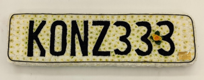 Number Plate Funeral tribute | Buttercups & Daisies Florist Birmingham - Number Plate Funeral tribute from our Birmingham florist.