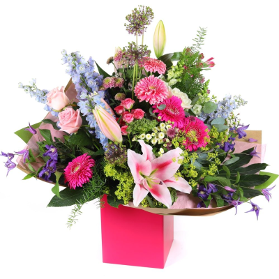 Grand Affection | Buttercups & Daisies Florist Birmingham - Grand Affection Valentine's bouquet, handcrafted in Birmingham.