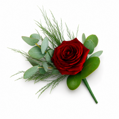 Classic Red Rose Buttonhole | Buttercups & Daisies Florist Birmingham - Classic Red Rose Buttonhole from our Birmingham florist.