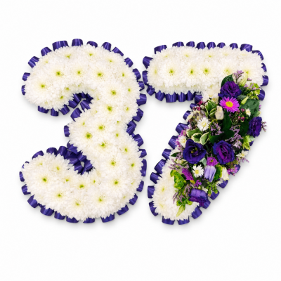 Bespoke Number Funeral Tribute | Buttercups & Daisies Florist Birmingham - Bespoke Number Funeral, funeral tribute from our Birmingham florist.