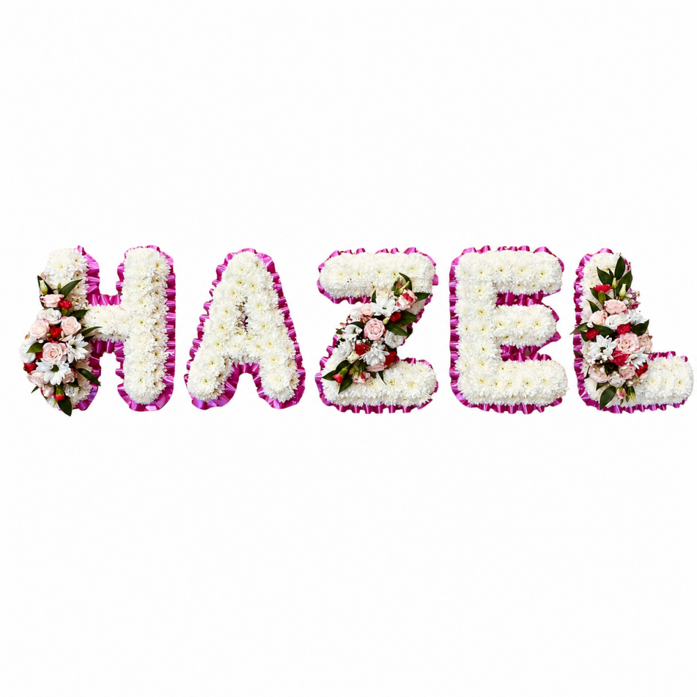 Bespoke Floral Name Tribute Product Image