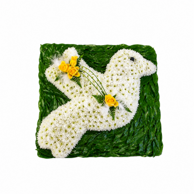 White Dove Tribute | Buttercups & Daisies Florist Birmingham - White dove funeral flower tribute handcrafted in Birmingham.